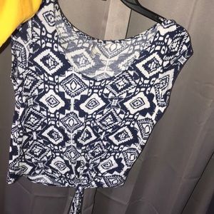 Crop top with front tie